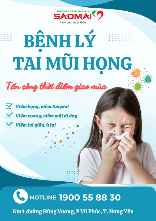 🌦️ GIAO MÙA – CẢNH BÁO BỆNH TAI MŨI HỌNG “TẤN CÔNG”! 🌦️